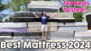 Best Mattress 2024  We Objectively Test 189 Mattresses [upl. by Longwood301]