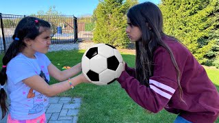 Deema and Sally play games and sports challenge for kids [upl. by Domella]