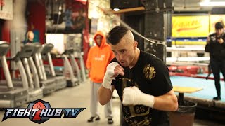 David Lemieux vs Gabe Rosado  full video Lemieux media workout [upl. by Eerrehs]