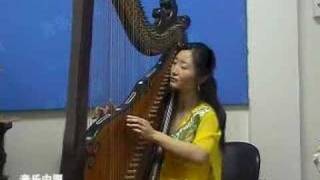 箜篌演奏清明上河圖段落1 Konghou chinese harp performance [upl. by Peacock960]