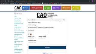 CAO Demo Application Registration and inputting course choicesmov [upl. by Bamford62]