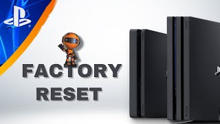 How to Factory Reset PS4  PS4 Pro  PS4 Slim [upl. by Shandee]