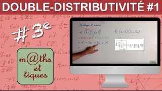 Développer en utilisant la double distributivité 1  Troisième [upl. by Botsford]