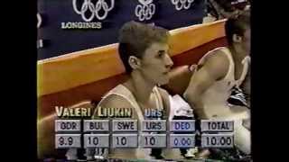 Valeri Liukin URS  1988 Olympics  Team Optionals  Parallel Bars [upl. by Bisset]