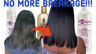 Relaxed hair products I use to stop my hair breakage [upl. by Desdemona366]