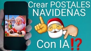 🎅⛄🎄 Como CREAR TARJETAS de NAVIDAD con INTELIGENCIA ARTIFICIAL PASO a PASO [upl. by Leanora]