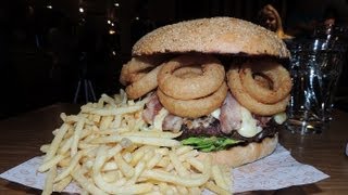 2KG ONION RING Burger Challenge in SCOTLAND [upl. by Sair]