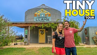 Amazing Grain Bin TINY HOUSE Full Tour [upl. by Hussein174]