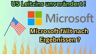 US Leitzins bleibt unverändert  Microsoft Aktie fällt nach Ergebnissen  TeamViewer Aktie Rally [upl. by Al]