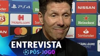 SIMEONE COMENTA SOBRE GESTO DE CRISTIANO RONALDO  Juventus 3x0 Atlético de Madrid [upl. by Aenotna772]