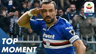 Quagliarella has now scored 22 goals  Sampdoria 20 Genoa  Top Moment  Serie A [upl. by Vallie]