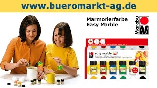 Marabu Easy Marble StarterSet Marmorierfarbe [upl. by Alamaj5]