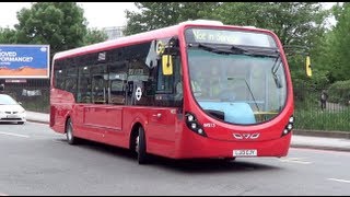 London Buses Route 219 at Merton Bus Garage [upl. by Hgielar564]