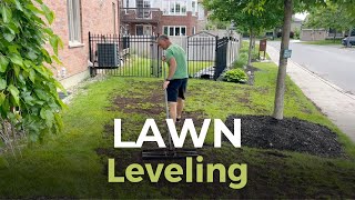 Lawn Leveling How to Make Your Lawn Flat and Smooth Without Sand [upl. by Yeh]