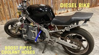 DIESEL Motorcycle build update 1 [upl. by Alehs]