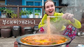 추석 맞이 송편 만들고 벌초한 독일 여친에게 솥뚜껑 부대찌개 해먹이기 [upl. by Lydell]