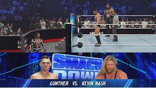 GUNTHER VS KEVIN NASH WWE SMACKDOWN WWE 2K24 TQSVERSE [upl. by Jodie113]