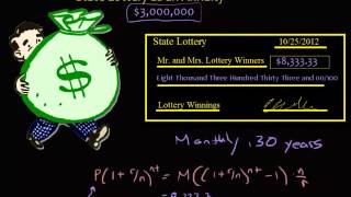 Annuity  Present Value of State Lottery Winnings [upl. by Gruchot989]