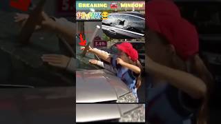 BREAKING CAR WINDOWS PRANK  EXTREMELY SHOCKED REACTION  prank shorts [upl. by Lachlan]