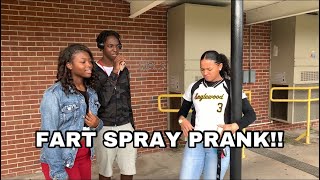 FART SPRAY PRANK  SCHOOL EDITION [upl. by Lachman430]