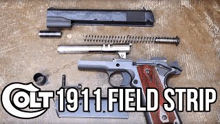 Colt 1911 Field Strip [upl. by Rratsal]