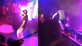 August Alsina Passes Out And Falls Off Stage Different Angles NYC Concert [upl. by Walls]