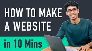 How to Make a Website in 10 mins  Simple amp Easy [upl. by Bresee]