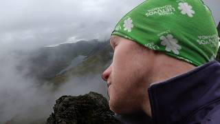 Challenging East Ridge Scramble on Y Garn  Snowdonia [upl. by Odragde]