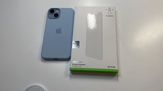 How To Install A Belkin Ultraglass Screen Protector On Your iPhone 14 Pro Max  Easy Installation [upl. by Ynohtn]