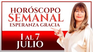 HORÓSCOPO DEL 1 AL 7 DE JULIO 2023  ESPERANZA GRACIA [upl. by Aerehs]