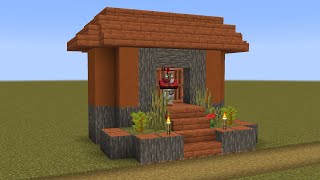 How to build a Minecraft Village Library 114 savanna [upl. by Idleman]