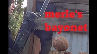 testing the scrap adaption of merles bayonet from the walking dead [upl. by Breed]