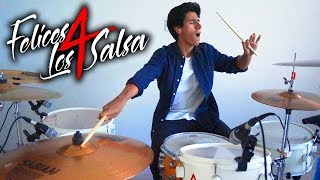 FELICES LOS 4 SALSA  Maluma feat Marc Anthony DRUM COVER [upl. by Gurias]