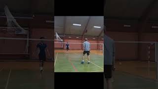 How to position yourself after long serve in Badminton [upl. by Larrabee]