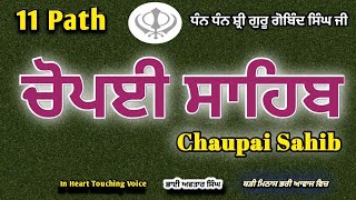 Chaupai Sahib Full Path  11 Path  Vol 23  Chaupai Sahib  Nitnem Path Full  BY NIRMOLAK GYAN [upl. by Adoh]