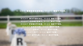 PIKEUR breeches the perfect companion  RIGHT BREECHES RIDE BETTER [upl. by Eirac365]