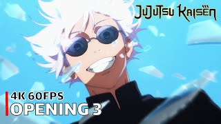 Jujutsu Kaisen  Opening 3 【Ao No Sumika】 4K 60FPS Creditless  CC [upl. by Thibaut727]