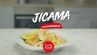 Jícama a la naranja ¡SNACK SALUDABLE  Cocina Fácil [upl. by Oniliuqnart439]