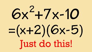 The only method you need for factoring trinomials ax2bxc [upl. by Analise29]