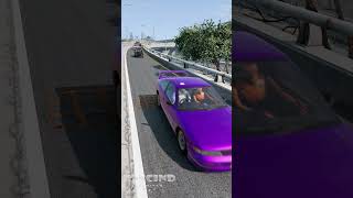 Cars vs Double Spikes Bollards  BeamNGDrive [upl. by Eiaj984]