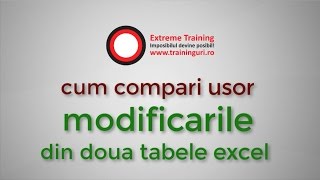 Compara modificarile din doua tabele cu vlookup [upl. by Hsirrap703]