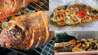 3 Recettes du POISSON TILAPIAet Dorade au fourà la poèleen papillotte avec crevetteDelicieux [upl. by Eissirc]