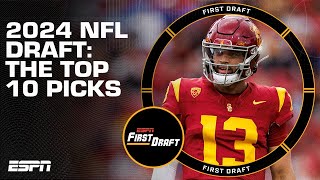 Mini Mock Draft Mel Kiper Jr analyzes picks 110 of the 2024 NFL draft  First Draft 🏈 [upl. by Heppman]