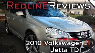 2010 Volkswagen Jetta TDI Review Walkaround Exhaust Test Drive [upl. by Dedie]