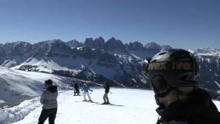 Skifahren Südtirol Plose Brixen Italien Video HD Alpen Panorama [upl. by Htenay]