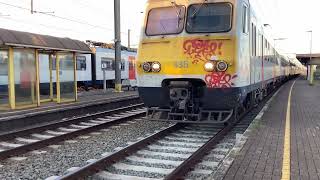 Kruising MS80 treinen op station Oudenaarde15082024 [upl. by Nilla]