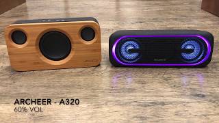 Archeer A320 vs Sony Srs xb40 Soundcheck 70 speaker vs 200 speaker [upl. by Mccomb]