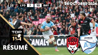 Top14  le résumé de Lyon LOU vs Bayonne  Journée 8 Saison 202425 [upl. by Maury]