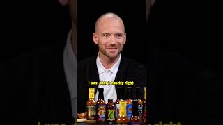 Get ready for Vince Vaughn on Hot Ones 😂 [upl. by Kassey466]