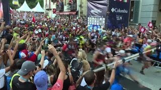 Gli intrepidi corridori della Ultra Trail du Mont Blanc [upl. by Minetta]